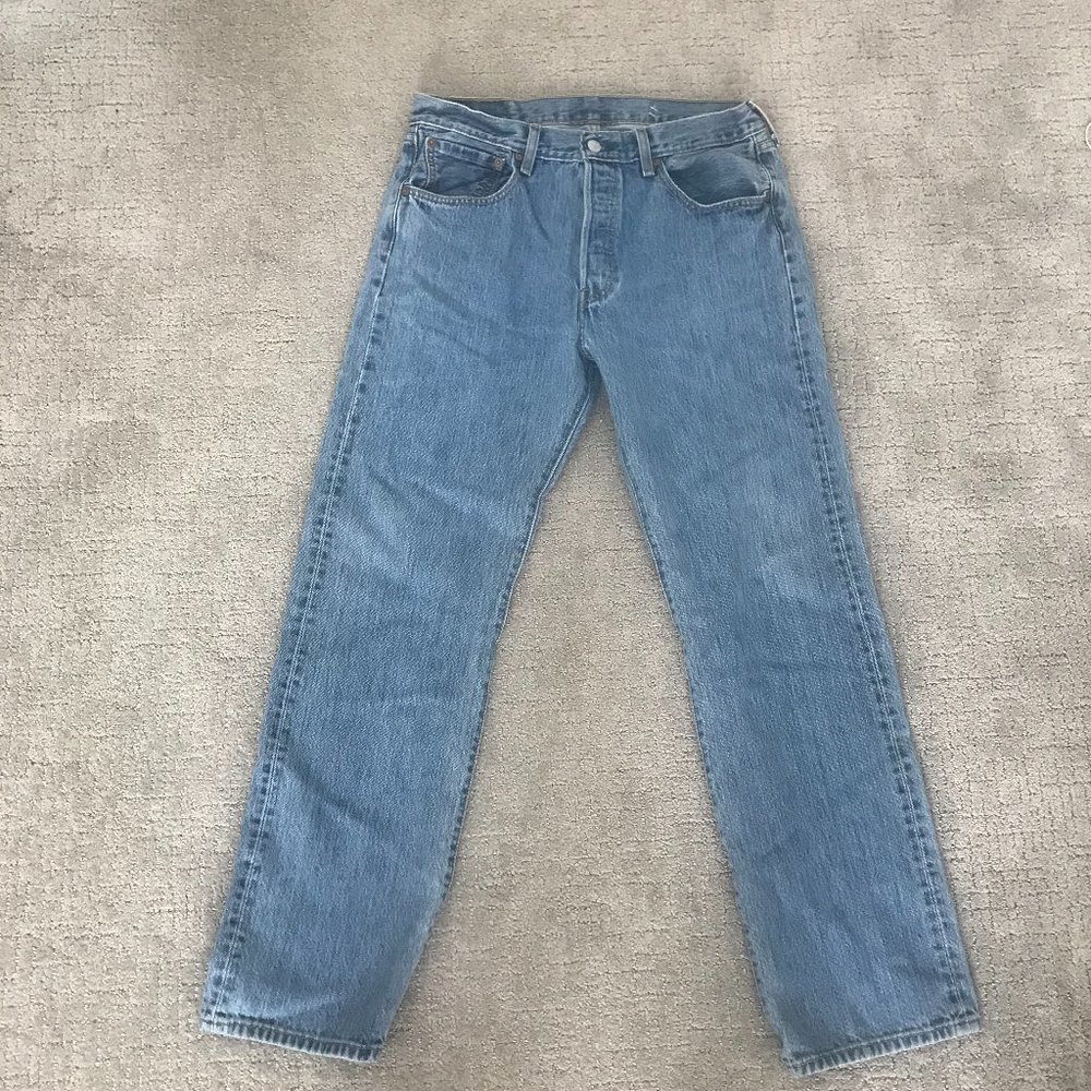 Vintage 501 Levis Denim Straight Leg Jeans